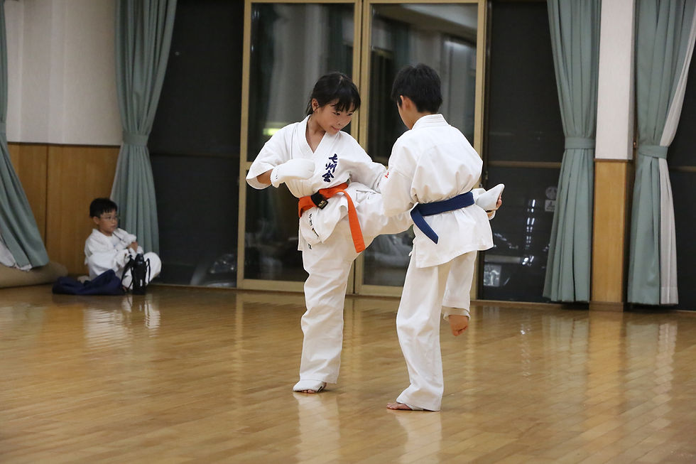 豊田市宮上道場 組手稽古