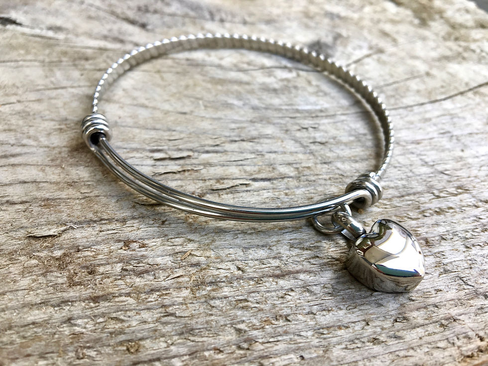 Thumbnail: In Loving Memory -- Silver Cremation Urn Bangle
