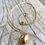 Thumbnail: Gold Teardrop Urn Necklace - Memorial Jewelry