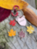 Thumbnail: Enamel Maple Leaf Charm for Pet Tags