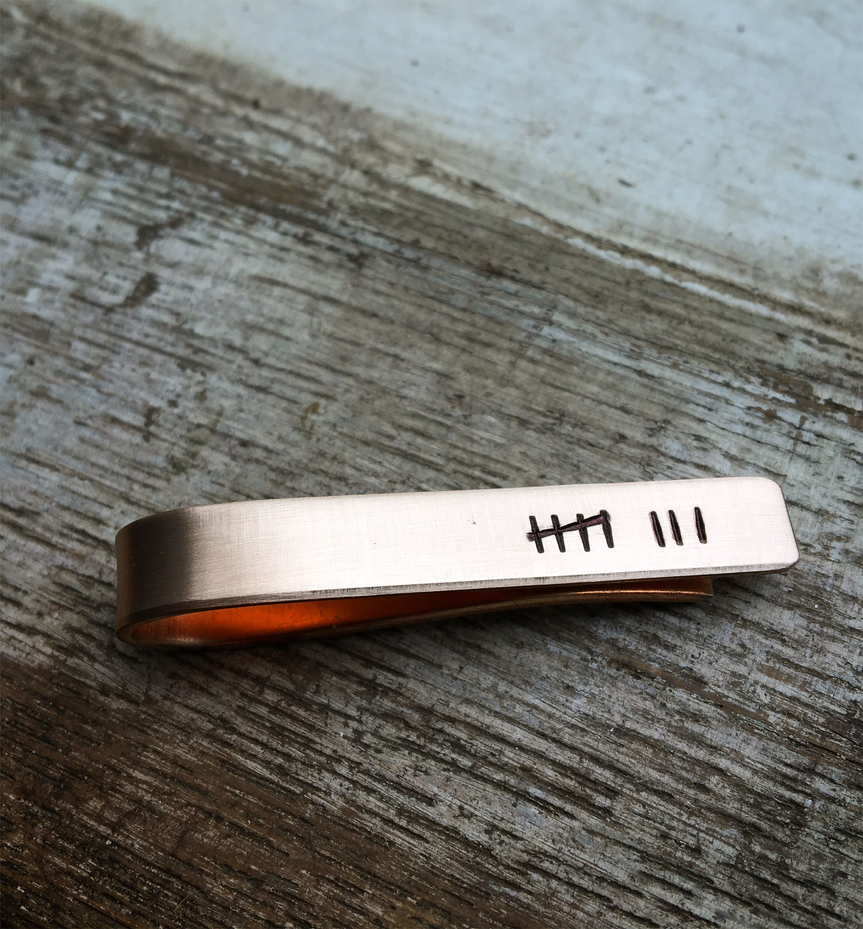 Eighth Anniversary Tally Tie Bar