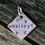 Thumbnail: Custom Pet ID Tag - Hailey - in 1'' Square Copper