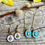 Thumbnail: Honeybee Earrings in Gold and Enamel
