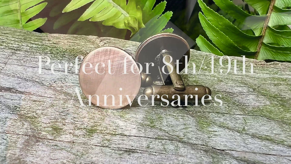 Thumbnail: Brushed Cufflinks in Bronze