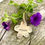 Thumbnail: Luxury Thick Brass Tag - Organic Flower