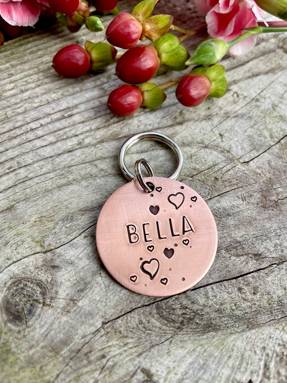 Thumbnail: I Heart You - Pet tag in 1.25"