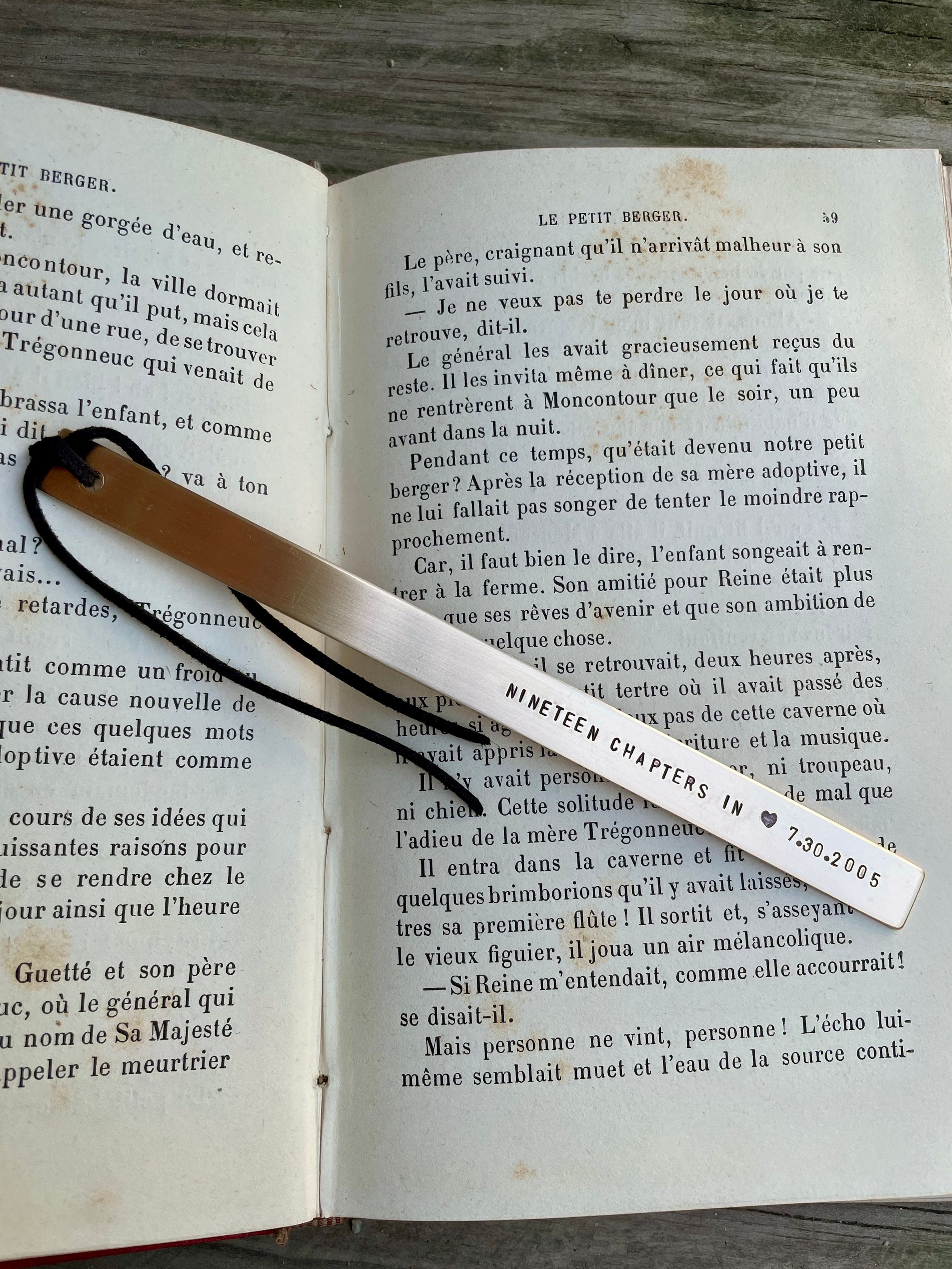 Bronze, 19th Anniversary Bookmark - 19 Chapters In