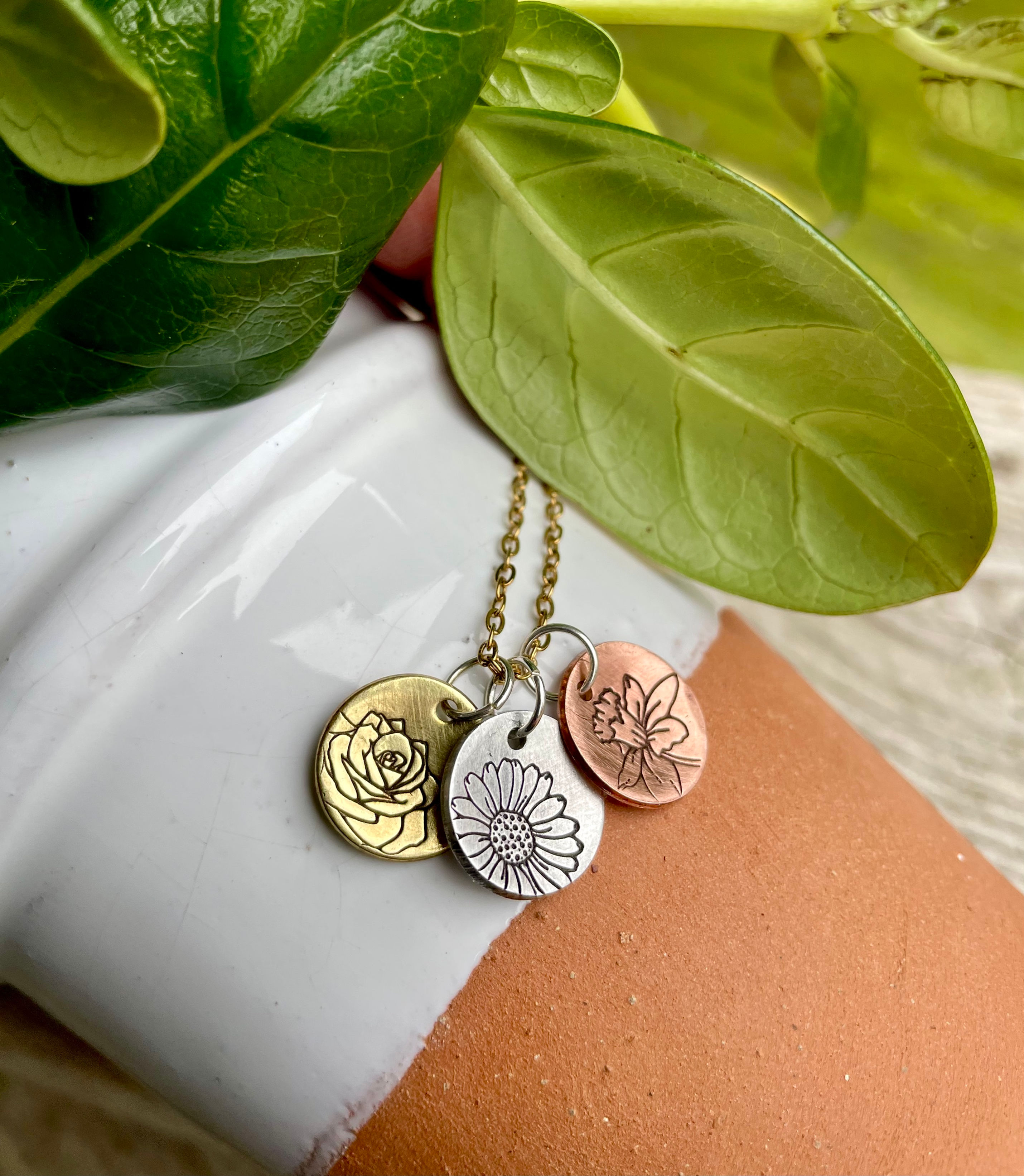 Birth Flower Necklace