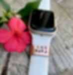 Thumbnail: Custom Copper Watch Band Charm with Birthstones / Smart Watch Cuff