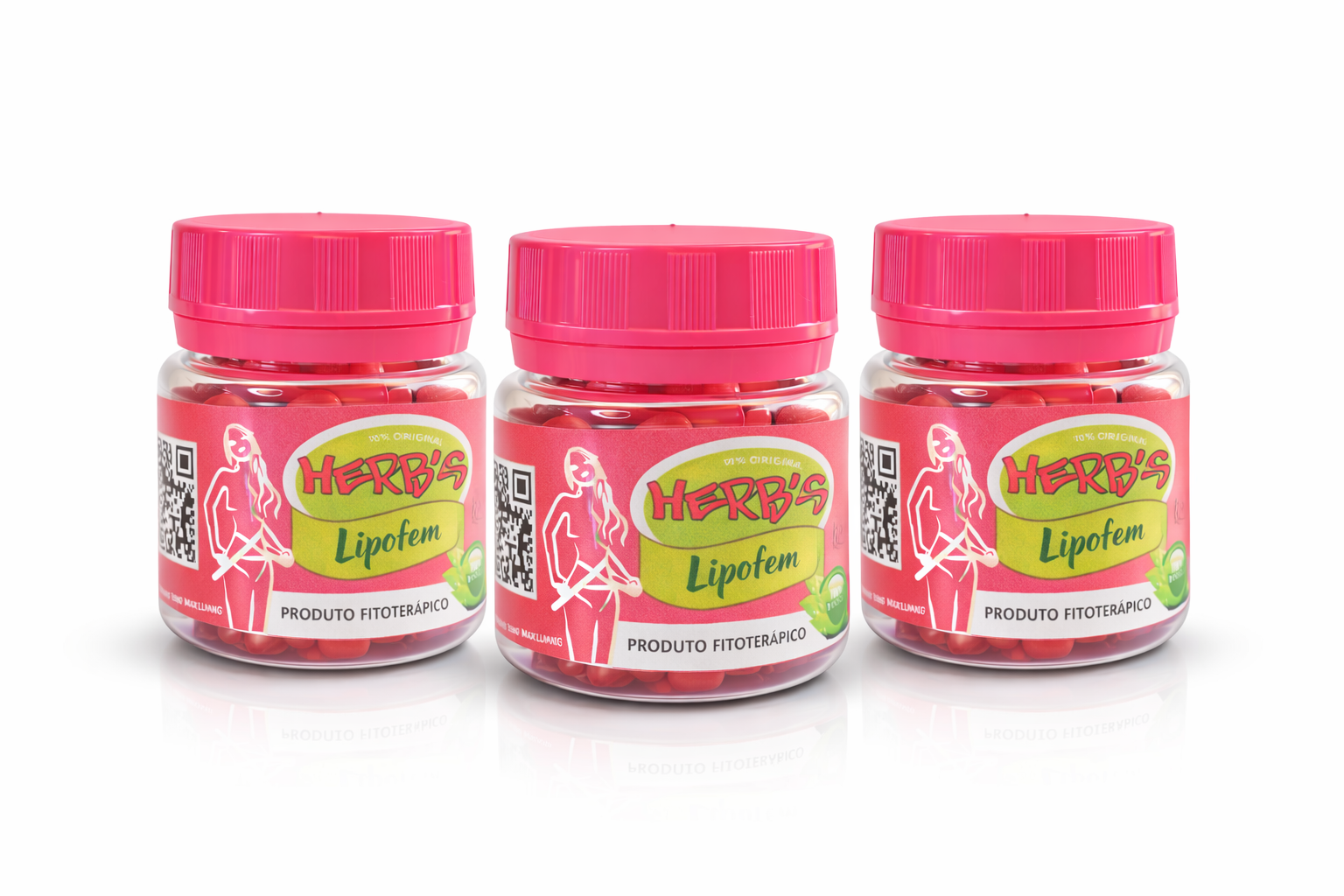 03 Herbs Lipofem 30 cps (tratamento 90 dias)