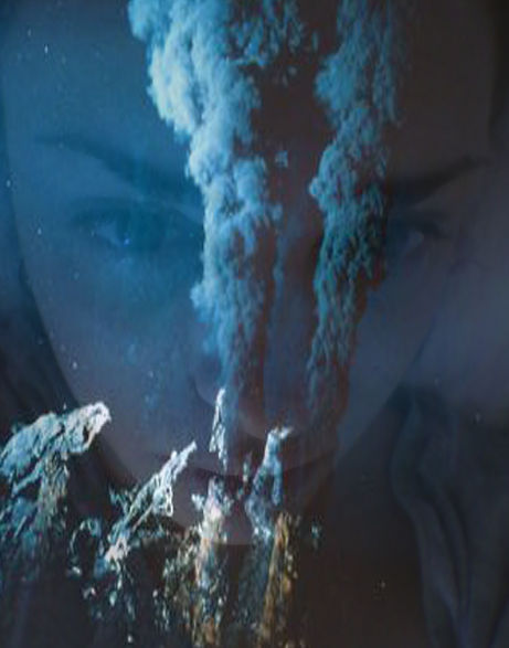 Céline Siani Djiakoua self-portrait photography autobiography diary introspection volcano emotions fire women earth