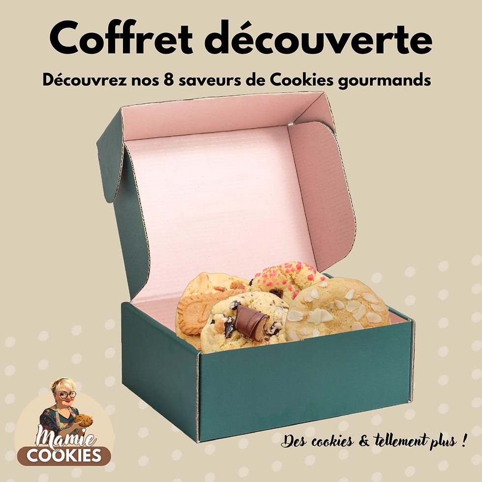 Coffret découverte de nos 8 cookies