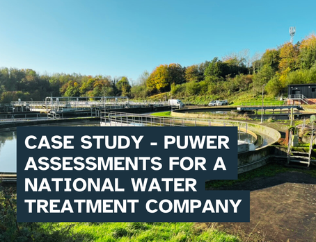 Case Study - PUWER Assessments for a National Water Treatment Company