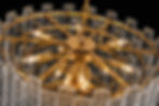 Thumbnail: Flavia 30" Round Chandelier -Warm Brass