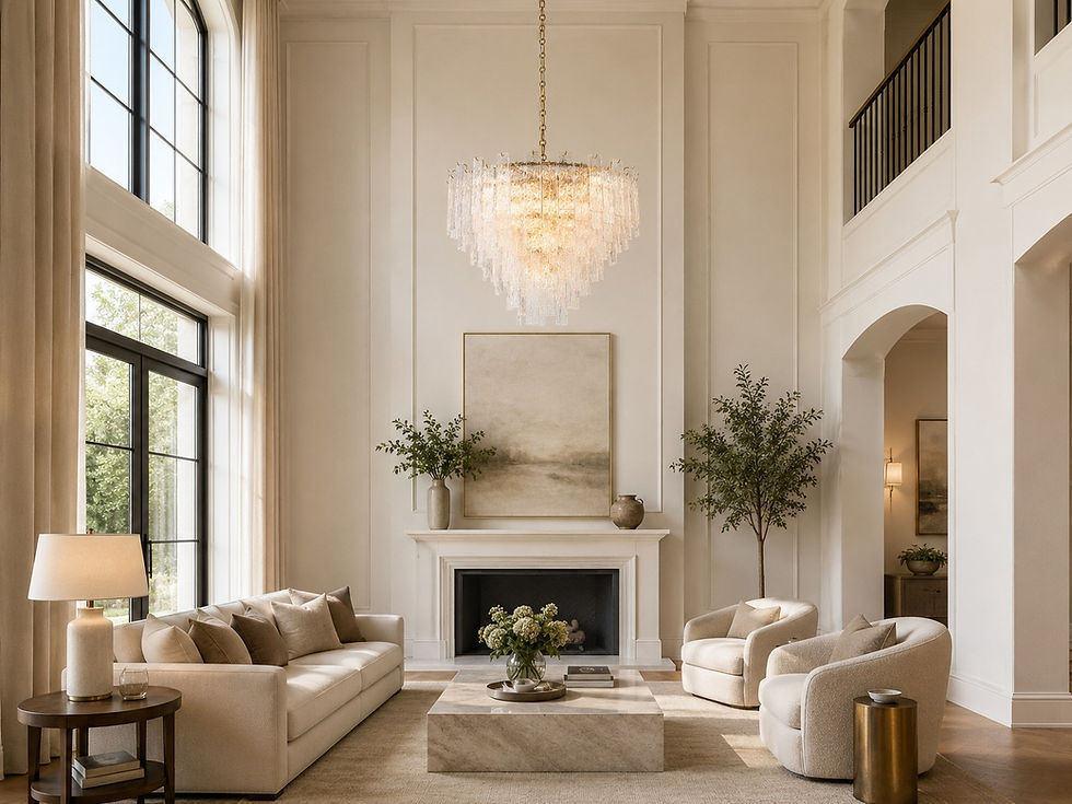Thumbnail: Flavia 30" Round Chandelier -Warm Brass