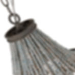 Thumbnail: Candia Sea Grey Wood Beads Chandelier