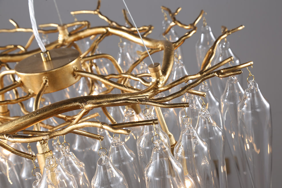 Thumbnail: Alpine Villages Winter Ice Drop Chandelier