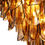 Thumbnail: Velora Small Chandelier - Amber Glass