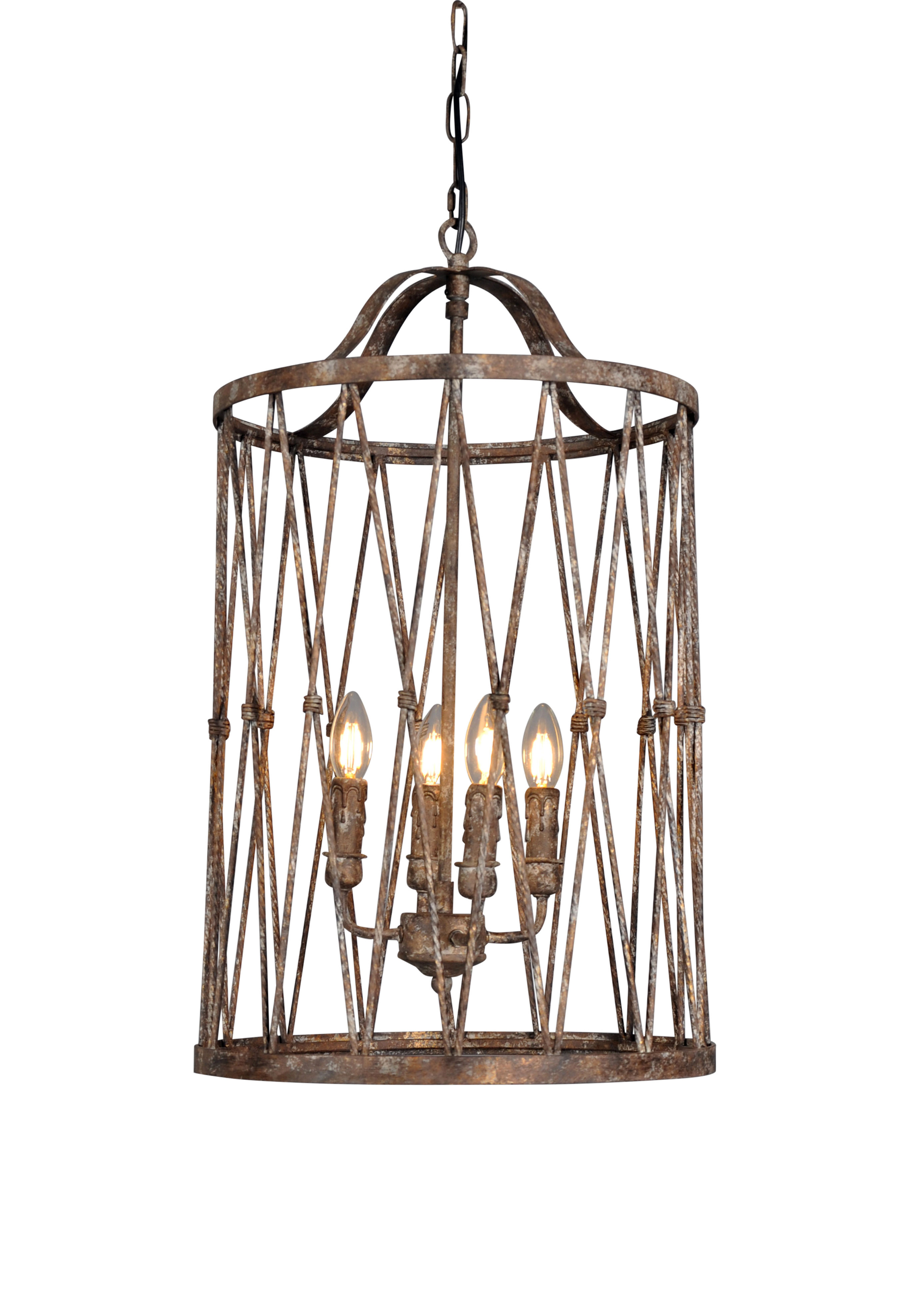 Aida Woven Lantern Chandelier