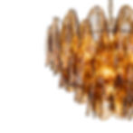 Thumbnail: Velora Large Chandelier - Amber Glass