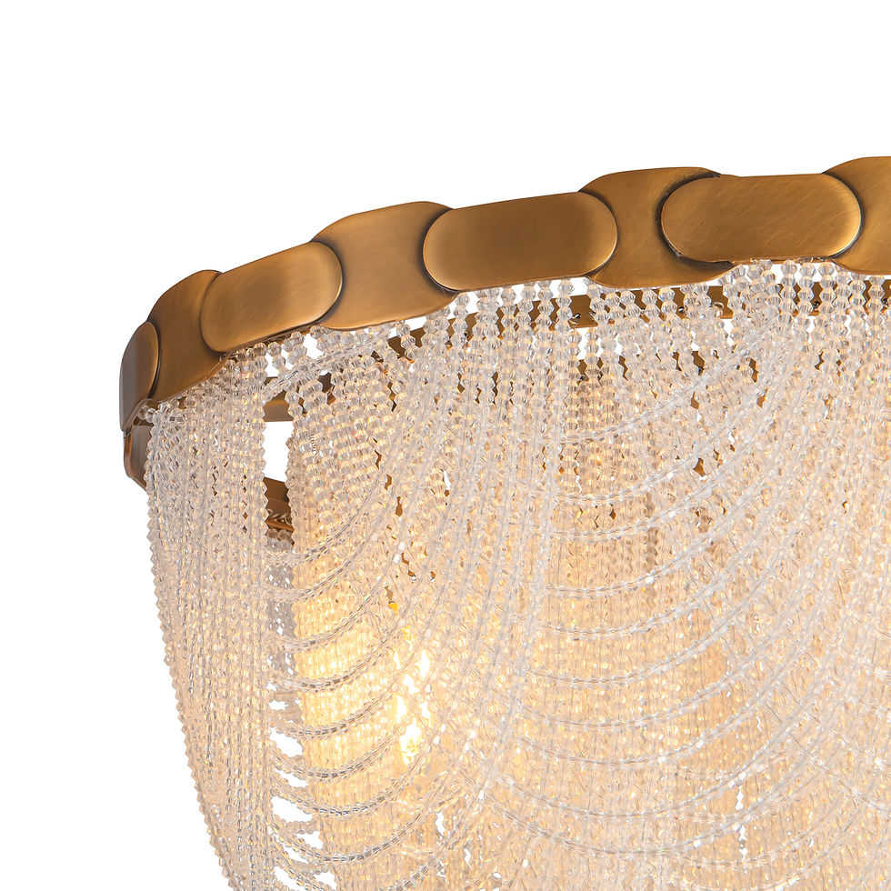 Thumbnail: Venetian Lacefall Linear Chandelier — 60"