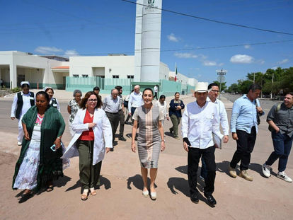 REVISAN DURAZO Y SHEINBAUM NUEVOS HOSPITALES Y FORTALECIMIENTO DEL IMSS-BIENESTAR EN SONORA