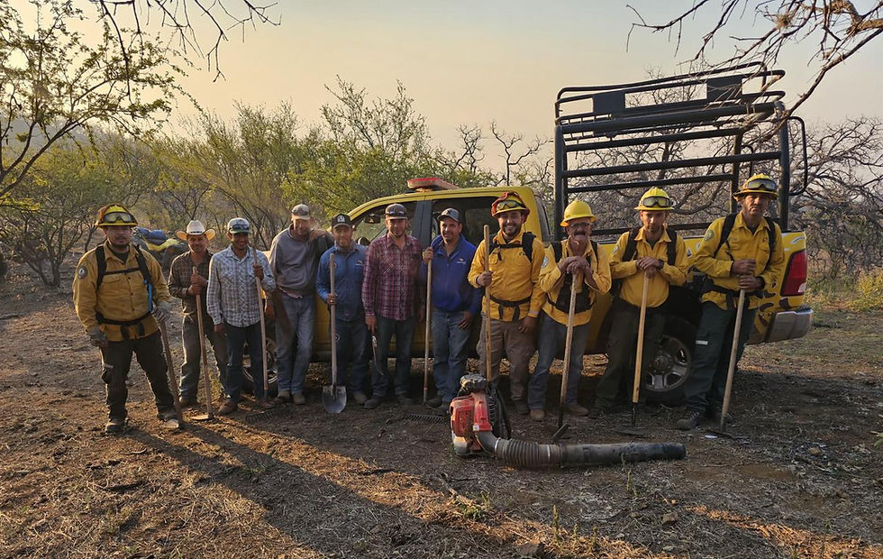REFUERZAN COMBATE AL INCENDIO FORESTAL EN TARACHI; SUMAN 73 BRIGADISTAS EN LA ZONA