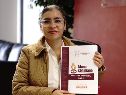 SEDESSON PÚBLICA LAS REGLAS DE OPERACIÓN DEL PROGRAMA “MANO CON MANO”