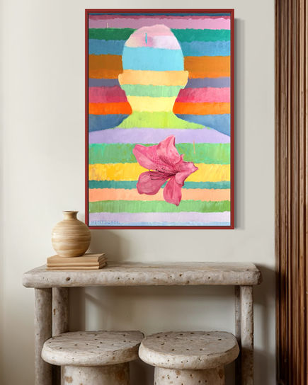 "Flower Power" in situ.
A self-portrait that also signifies the embodied soul