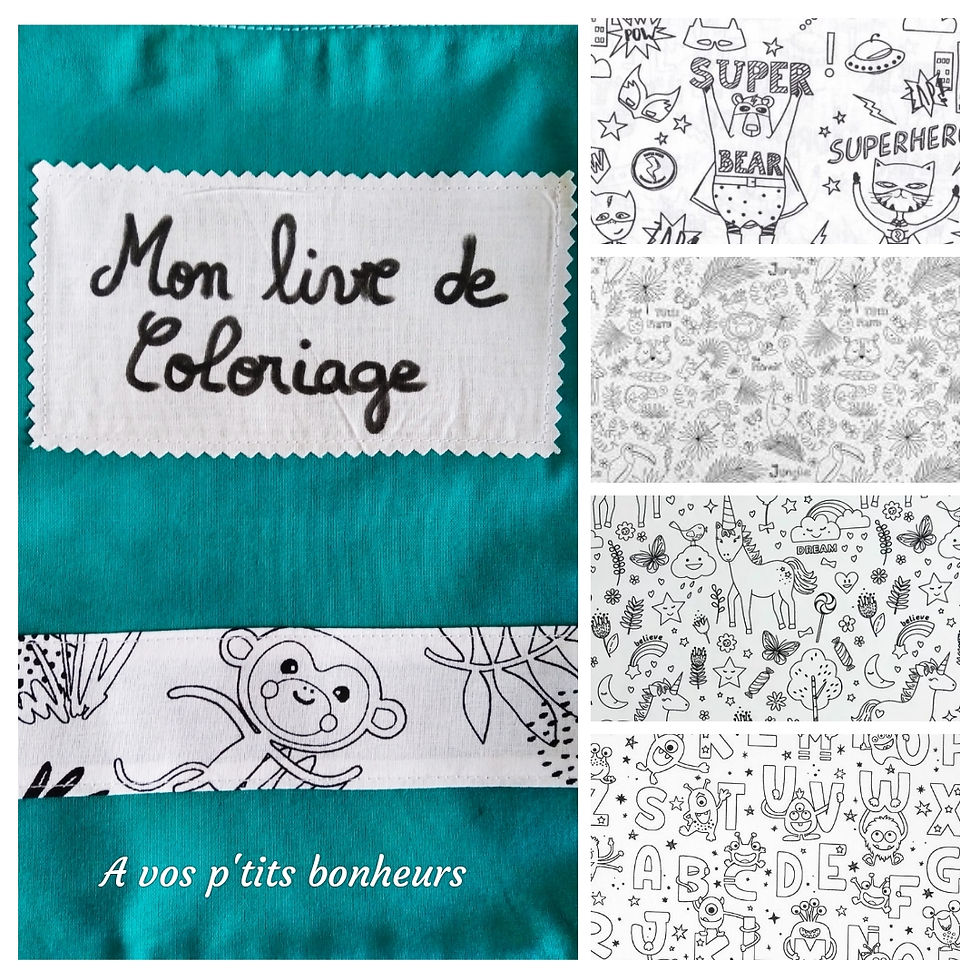 Miniature : Livres de coloriages  lavables en tissus