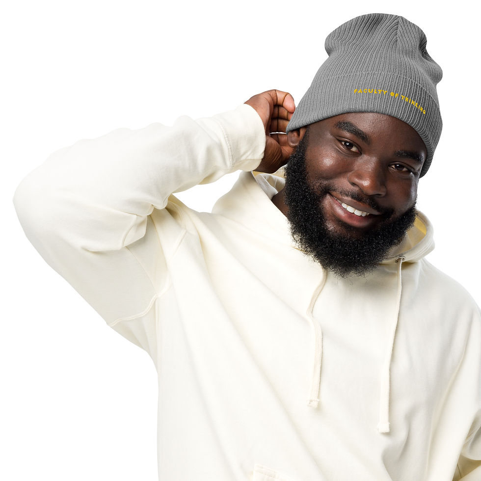Thumbnail: The Faculty of Thinking Organic Cuffed Beanie – Gold Edition
