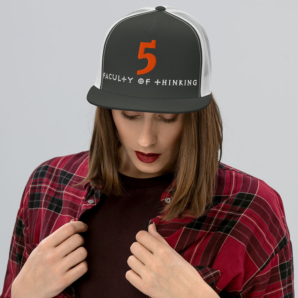 Thumbnail: The 5 Faculty Trucker Cap – The Freedom Seeker Edition