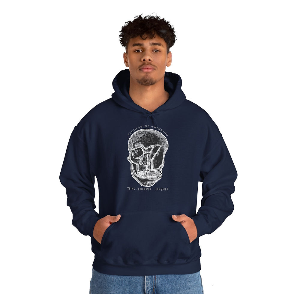 Thumbnail: The Ignis Cranium Hoodie – Think. Empower. Conquer. - Mens