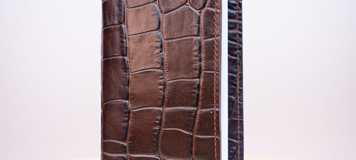 Housse d'agenda en cuir