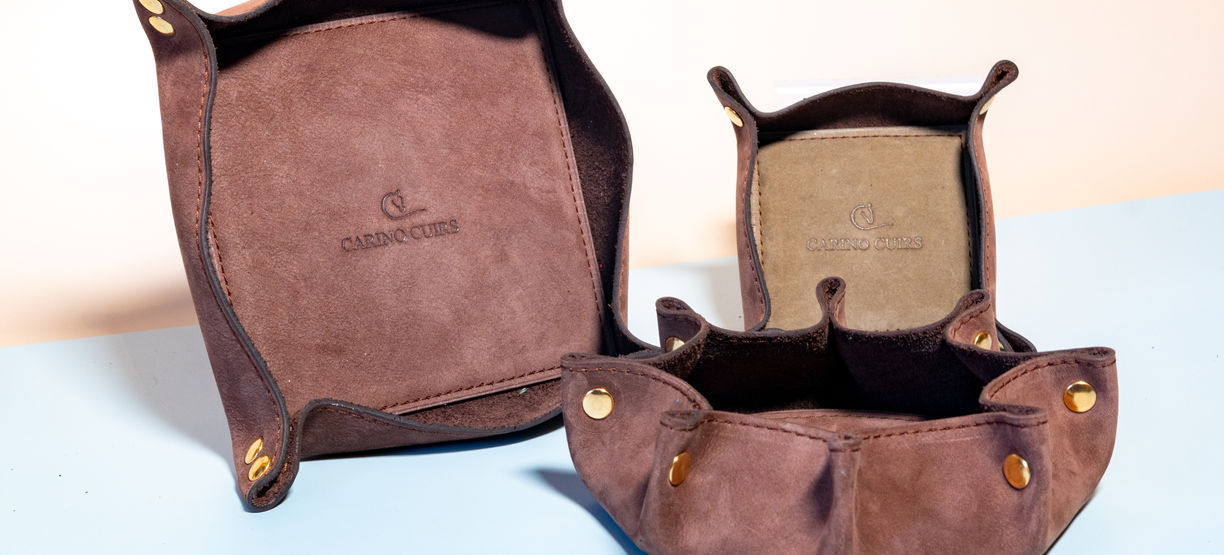 Vide-poches en cuir