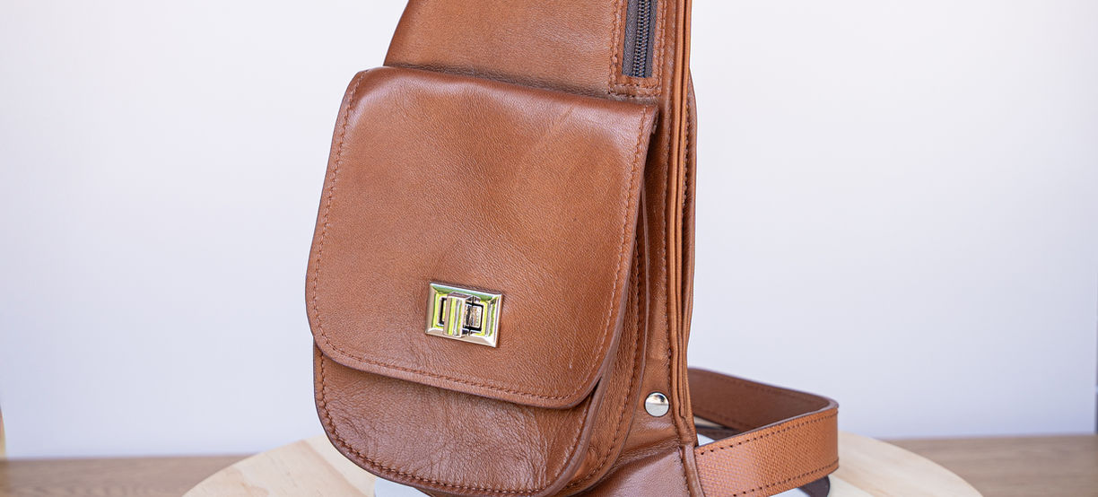 Sac Bruno en cuir pull up camel