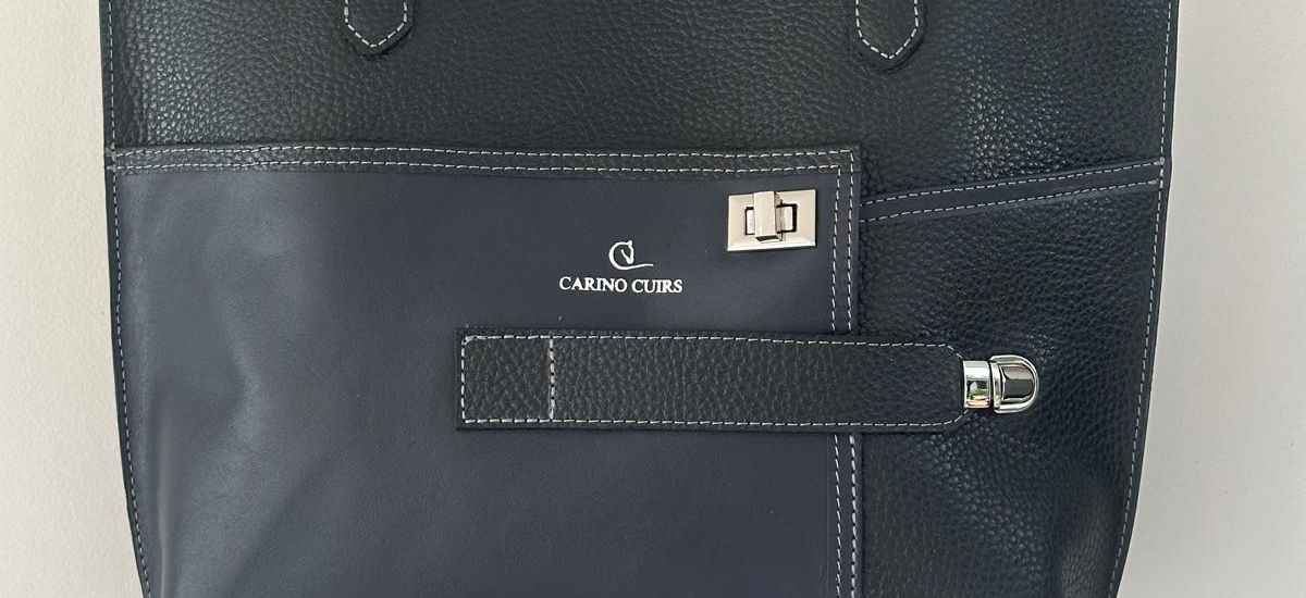 Sac Iris en cuir bicolore