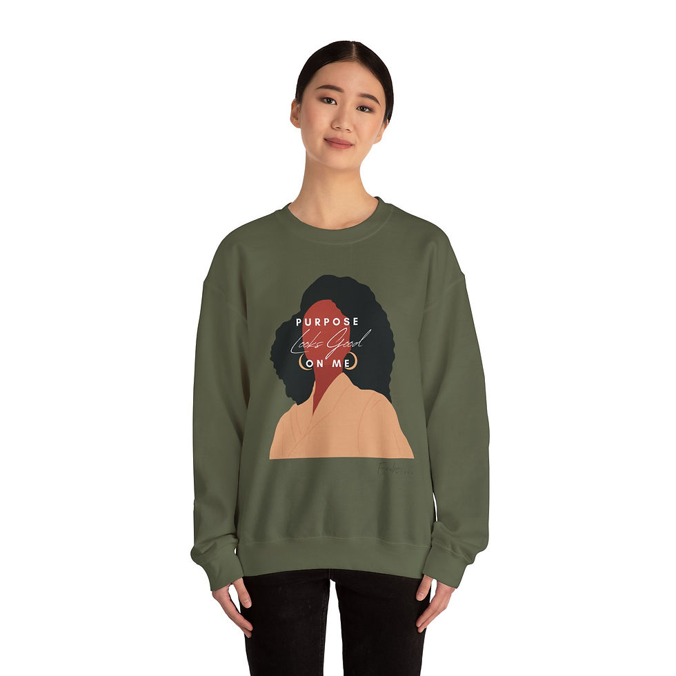 Thumbnail: Purpose Looks Good on Me — Ewulomi Works Signature Crewneck