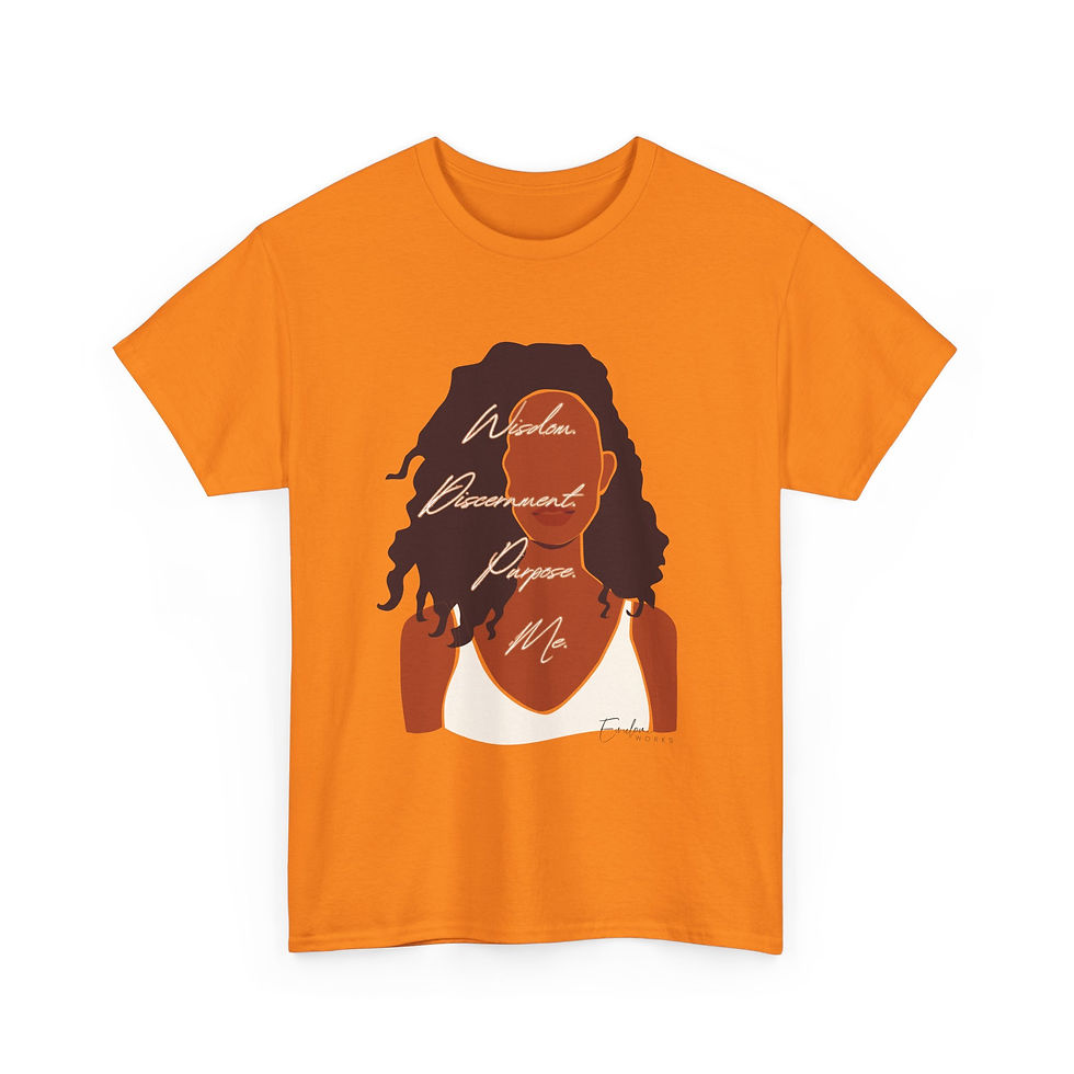 Thumbnail: Wisdom. Discernment. Purpose. Me. Ewulomi Works Signature T
