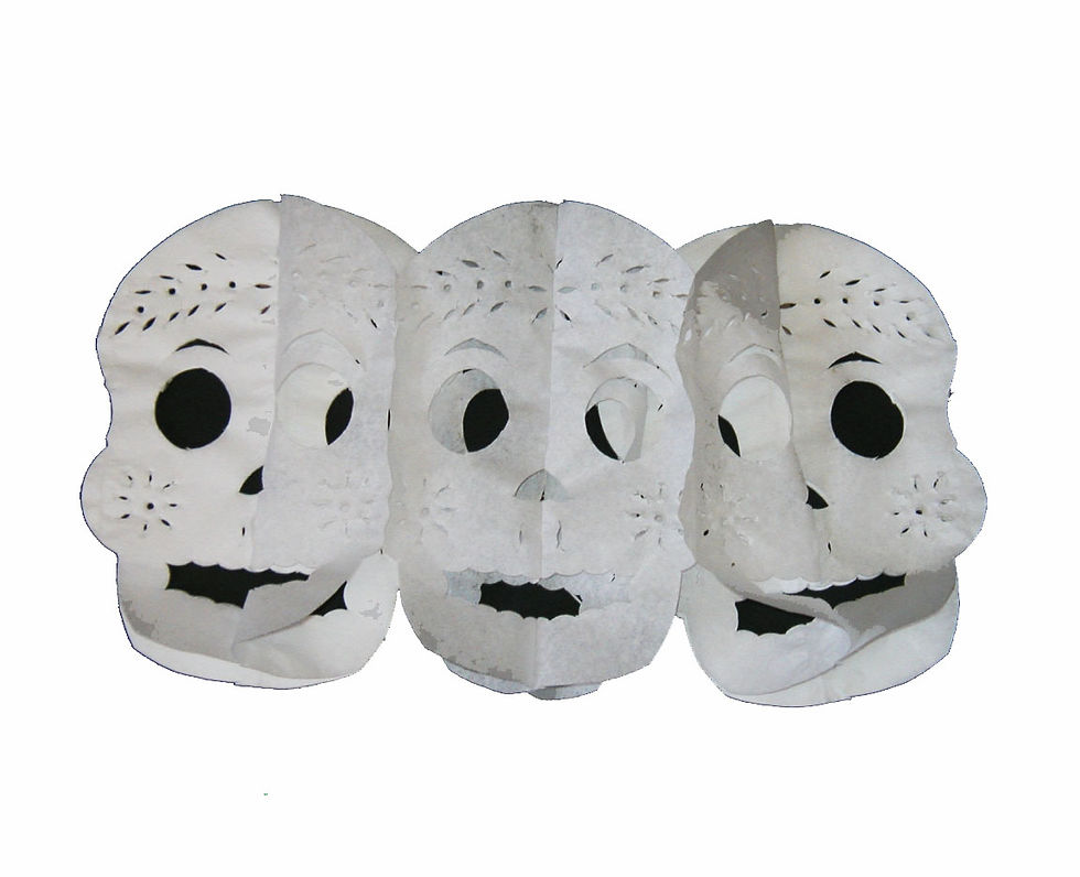 Pull-out Skulls- White