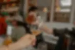 Pouring natural rose wine by female gay Californian winemaker in Oakland