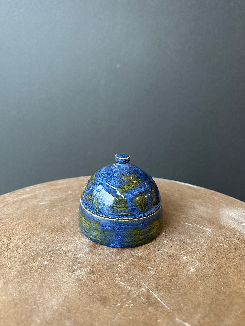 Little Blue Dish with Lid