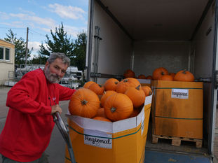 Kürbisspende für den Heimatverein Fredersdorf