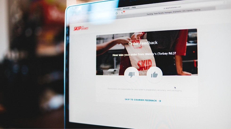 Online customer feedback survey used to identify improvements for a small business brand and customer experience.