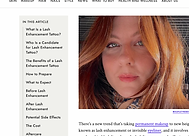 Lauren Design Marketing & Co was featured on Byrdie for their client's lash enhancement tattoo work, toronto ON