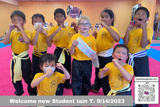 Welcome new student Iain T. 9/14/023