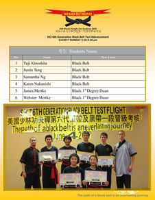 SKZ 6th Generation Black Belt Test Advancement
