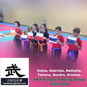 SKZ Kungfu Testing Group 2/23/2020