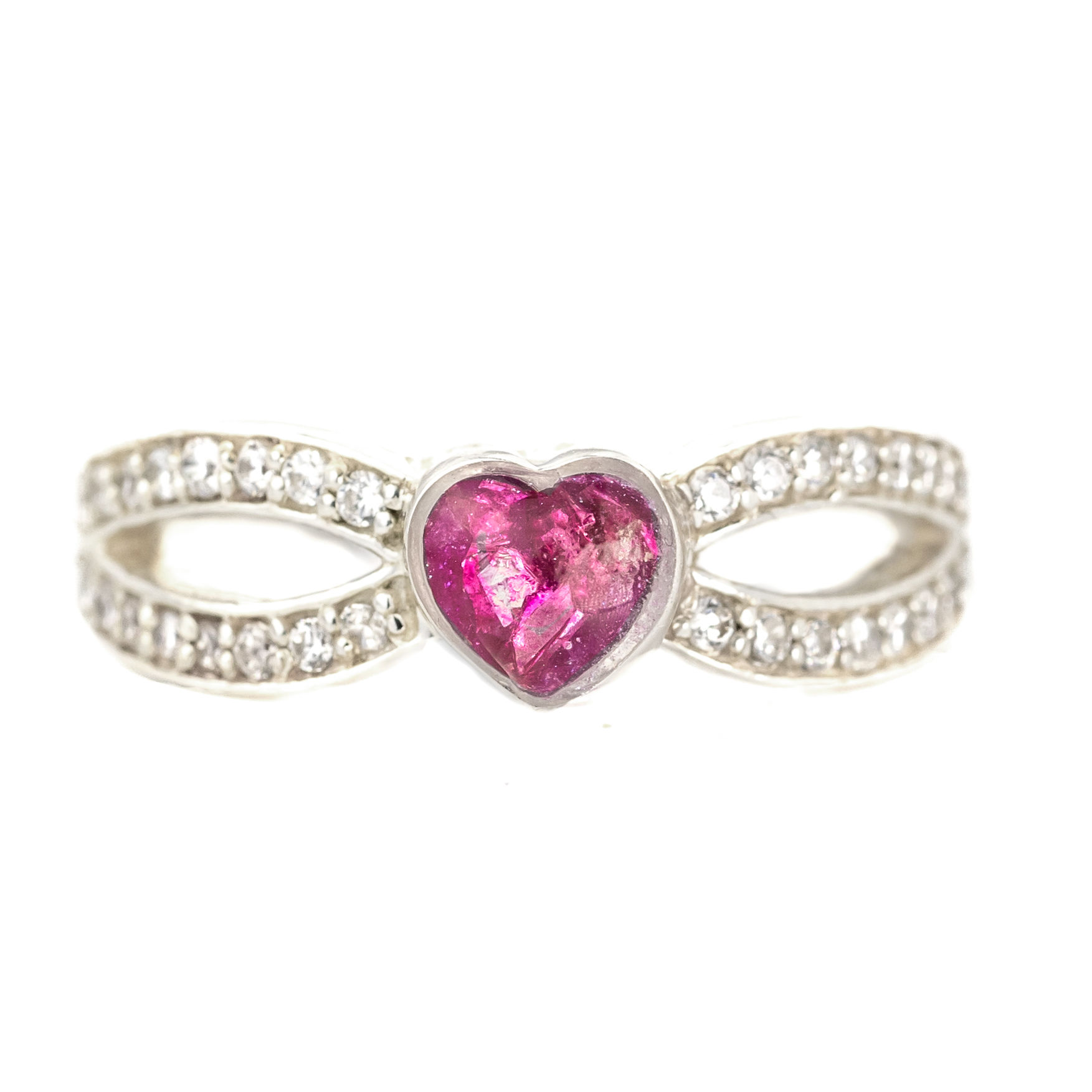 Exquisite Split Heart Ring