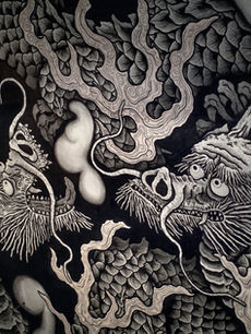 建仁寺(京都五山)小泉淳作の「双龍図」Twin Dragons by Koizumi Junsaku - Kennin-ji, Kyoto